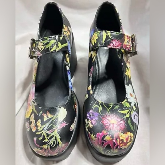 Size 5…….…Sweet Floral Printed Mary Jane Shoes with Buckle Closure.  New…..Koi - Picture 5 of 8